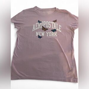 Aeropostale Classic Crew Tee in Soft Purple
